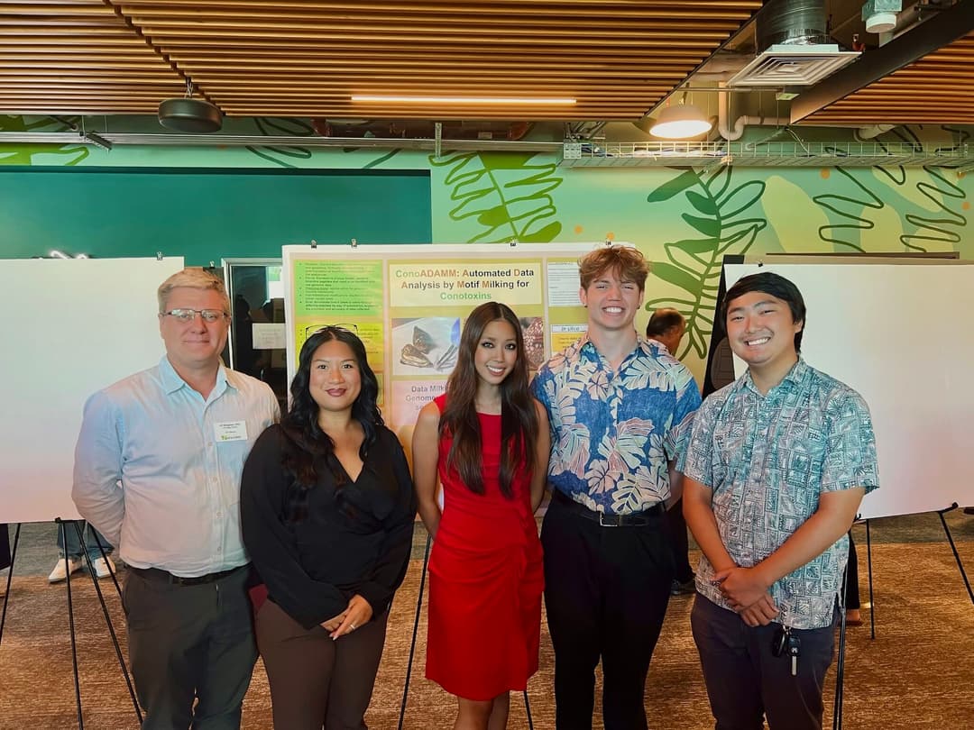 Gabriel presenting research